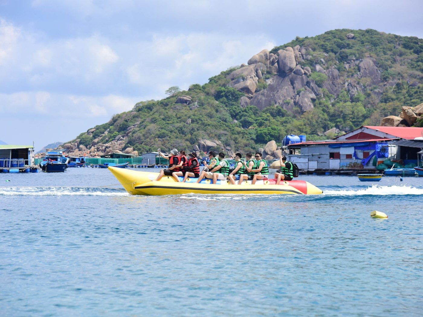 Banana boat en grupo